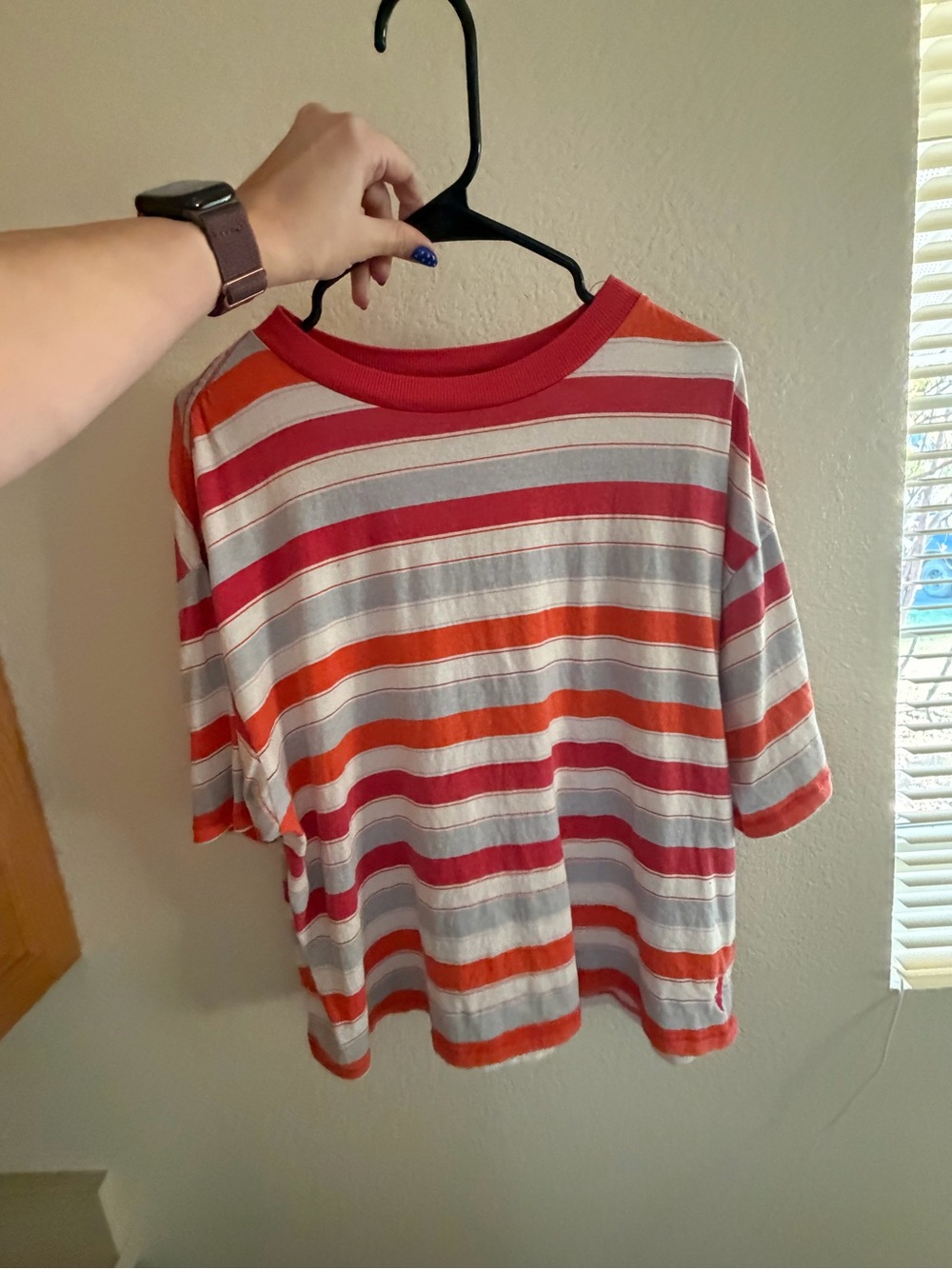 Free people movement stripe tackle tee
